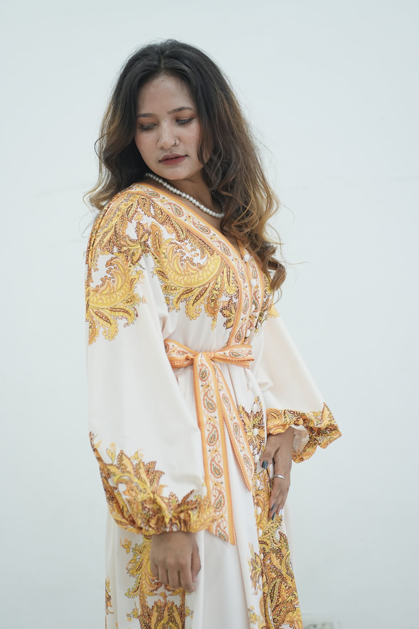 Spring Autumn Elegant Maxi Dress