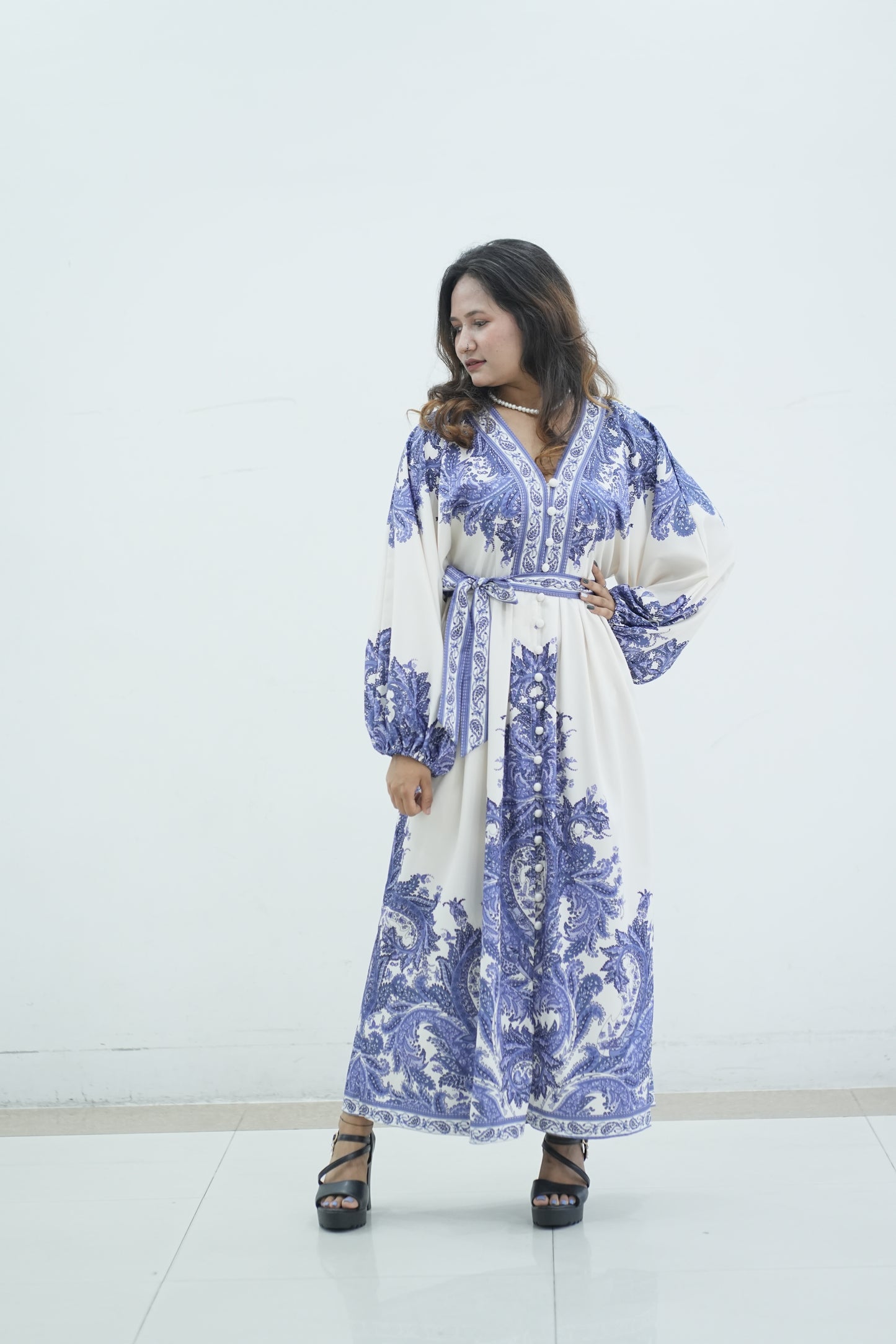 Spring Autumn Elegant Maxi Dress