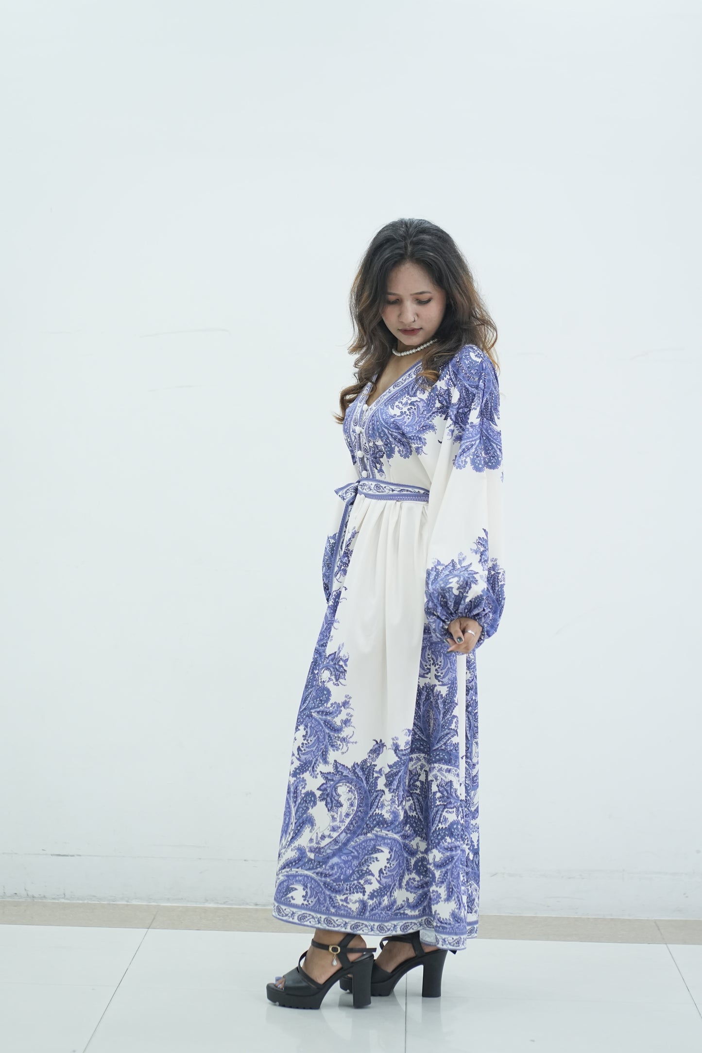 Spring Autumn Elegant Maxi Dress