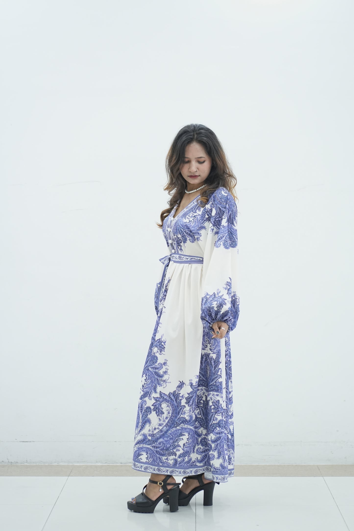 Spring Autumn Elegant Maxi Dress