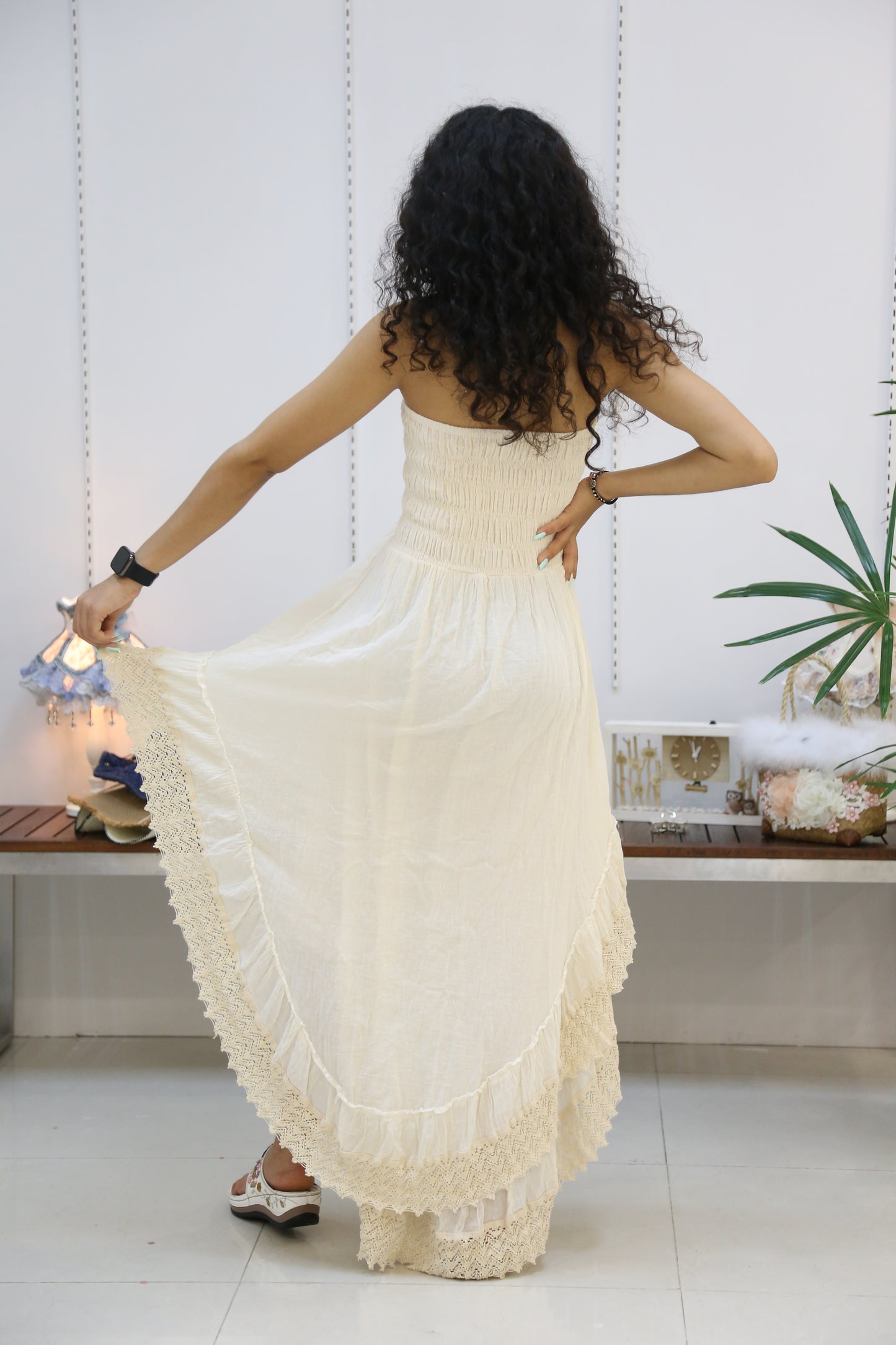 Bohemian Romance Cotton Gauze Dress