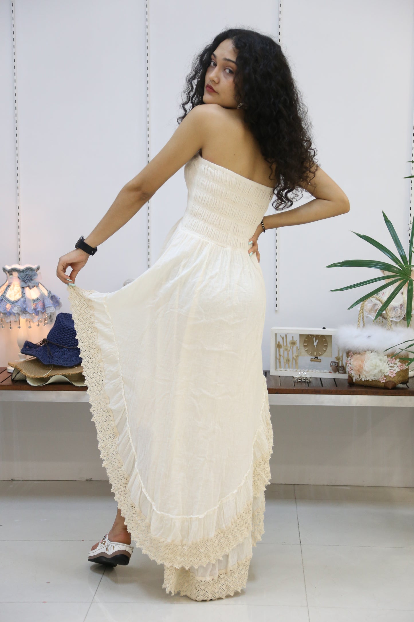 Bohemian Romance Cotton Gauze Dress